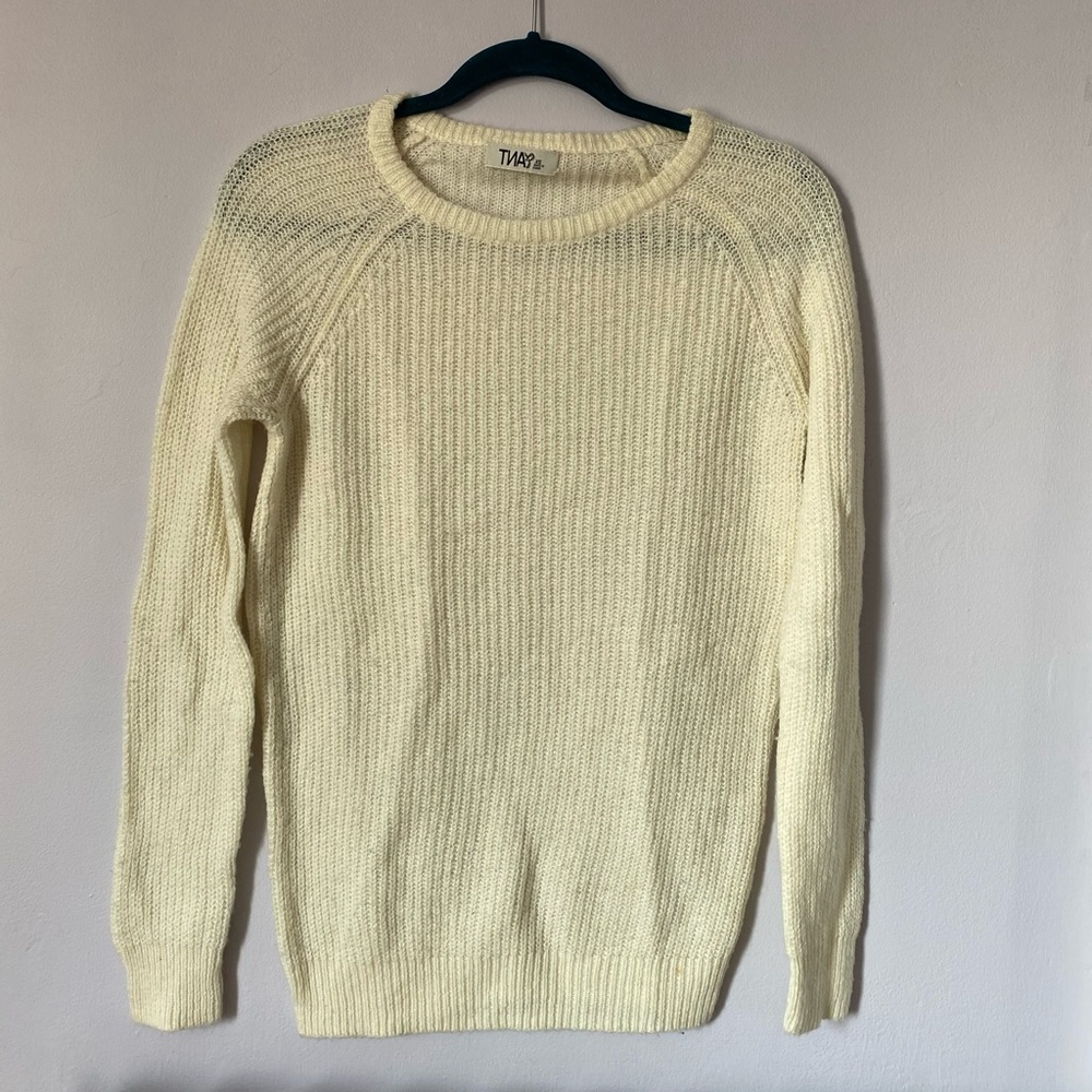 TNA oversized cream sweater